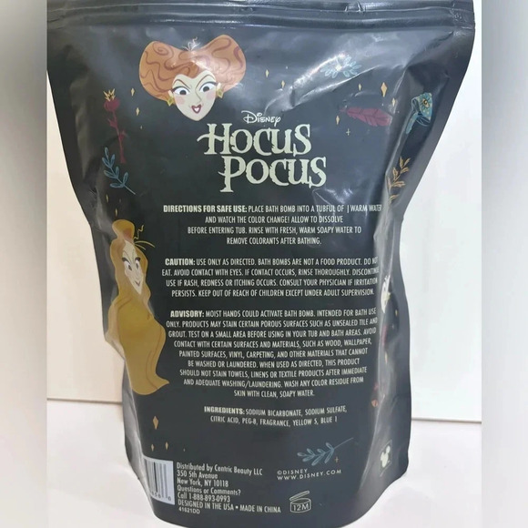 Hocus Pocus Peppermint Scented Bath Bomb Fizzies Halloween - Picture 2 of 4